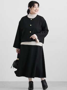 「アイテム（フォーマルスーツ/小物）」を使った、nissen Ladies Modelsさん（レディース・163cm）の秋コーディネート