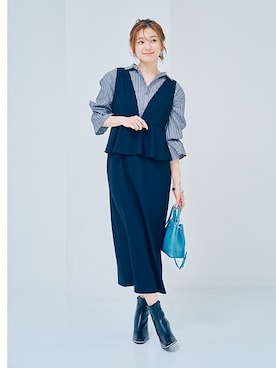 「nissen（ニッセン）のアイテム」を使った、nissen Ladies Modelsさん（レディース・166cm）の秋コーディネート