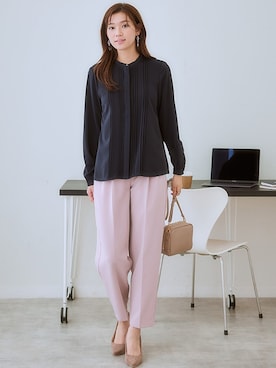 「しわになりにくい」｜nissen Ladies Modelsさん（レディース・166cm）の冬コーディネート