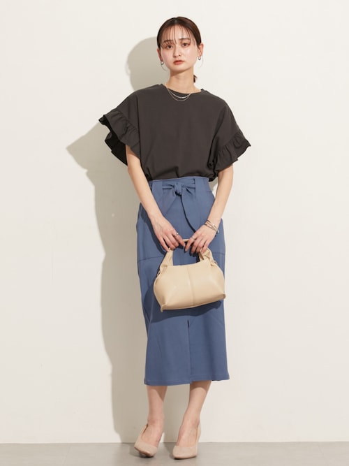 tシャツ ショルダーフリルカットソー レディース dazzlin tシャツ ショルダーフリルカットトップス レディース
