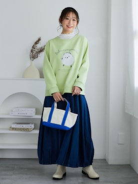 「nissen（ニッセン）のアイテム」を使った、nissen Ladies Modelsさん（レディース・160cm）の秋コーディネート