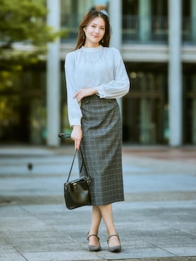 「nissen（ニッセン）のアイテム」を使った、nissen Ladies Modelsさん（レディース・169cm）の秋コーディネート