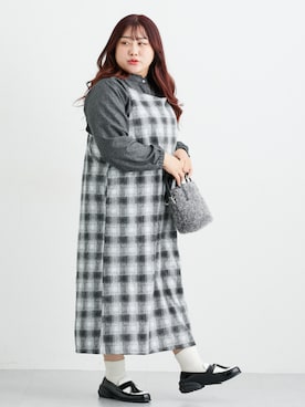 「アイテム（ワンピース/ドレス）」を使った、nissen Ladies Modelsさん（レディース・155cm）の冬コーディネート