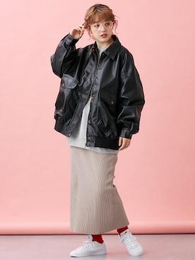 「レギュラー」｜「アイテム（ダッフルコート）」を使った、nissen Ladies Modelsさん（レディース・160cm）の秋コーディネート