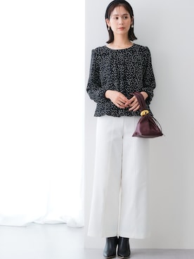 「アイテム（フォーマルスーツ/小物）」を使った、nissen Ladies Modelsさん（レディース・167cm）の秋コーディネート