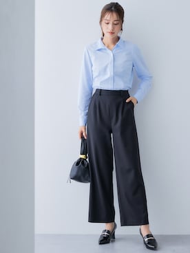 「首元ヌケ感」｜nissen Ladies Modelsさん（レディース・167cm）の秋コーディネート