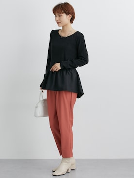 「nissen（ニッセン）のアイテム」を使った、nissen Ladies Modelsさん（レディース・168cm）の秋コーディネート