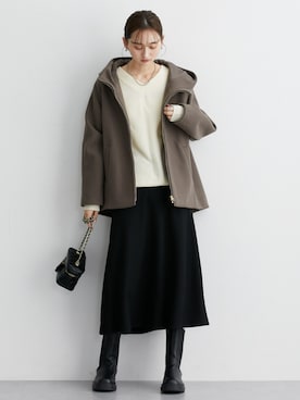 「首元ヌケ感」｜nissen Ladies Modelsさん（レディース・169cm）の秋コーディネート