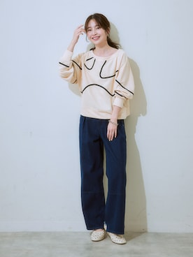 「nissen（ニッセン）のアイテム」を使った、nissen Ladies Modelsさん（レディース・160cm）の秋コーディネート