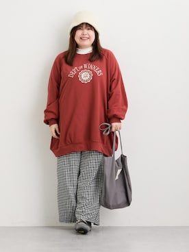 「アイテム（スウェット、その他）」を使った、nissen Ladies Modelsさん（レディース・155cm）の秋コーディネート