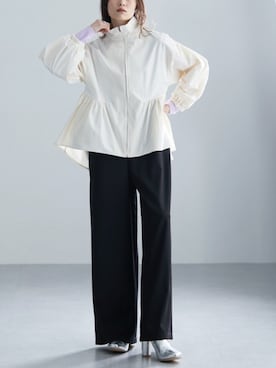 「レギュラー」｜「アイテム（オールインワン・サロペット）」を使った、nissen Ladies Modelsさん（レディース・154cm）の冬コーディネート