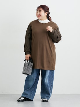 「nissen（ニッセン）のアイテム」を使った、nissen Ladies Modelsさん（レディース・155cm）の冬コーディネート