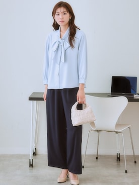「しわになりにくい」｜nissen Ladies Modelsさん（レディース・166cm）の冬コーディネート