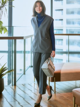 「アイテム（フォーマルスーツ/小物）」を使った、nissen Ladies Modelsさん（レディース・169cm）の秋コーディネート