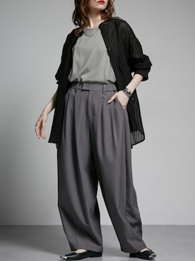 「Soiunique（スワユニーク）のアイテム」を使った、nissen Ladies Modelsさん（レディース・154cm）の夏コーディネート