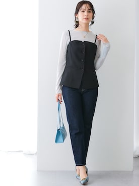 「アイテム（フォーマルスーツ/小物）」を使った、nissen Ladies Modelsさん（レディース・167cm）の夏コーディネート