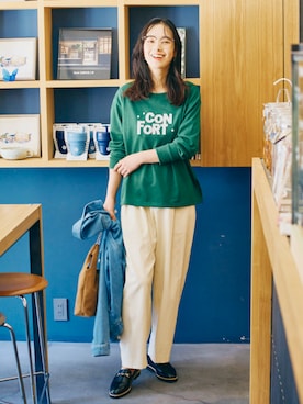 「nissen（ニッセン）のアイテム」を使った、nissen Ladies Modelsさん（レディース・167cm）の秋コーディネート