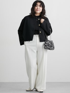 「アイテム（フォーマルスーツ/小物）」を使った、nissen Ladies Modelsさん（レディース・163cm）の秋コーディネート