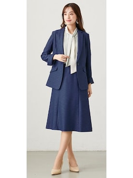 「スーツコーデ」｜nissen Ladies Modelsさん（レディース・167cm）の春コーディネート