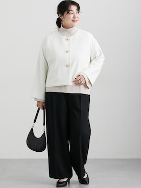 「アイテム（フォーマルスーツ/小物）」を使った、nissen Ladies Modelsさん（レディース・163cm）の秋コーディネート