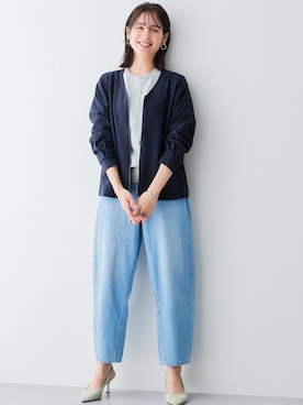 「レディースファッション」｜「アイテム（スラックス）」を使った、nissen Ladies Modelsさん（レディース・167cm）の夏コーディネート