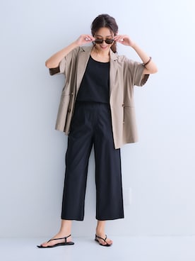 「nissen（ニッセン）のアイテム（ジャケット/アウター）」を使った、nissen Ladies Modelsさん（レディース・165cm）の春コーディネート