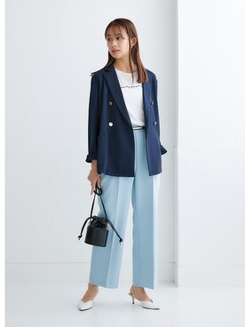 「首元ヌケ感」｜nissen Ladies Modelsさん（レディース・167cm）の冬コーディネート