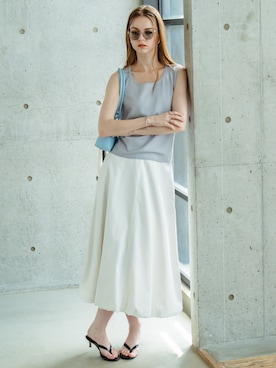 「nissen（ニッセン）のアイテム」を使った、nissen Ladies Modelsさん（レディース・173cm）の夏コーディネート