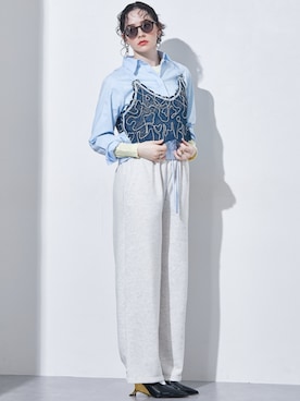 「TTOL（トール）のアイテム」を使った、nissen Ladies Modelsさん（レディース・165cm）の春コーディネート