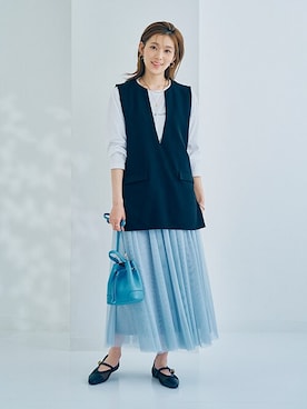 「nissen（ニッセン）のアイテム」を使った、nissen Ladies Modelsさん（レディース・166cm）の秋コーディネート