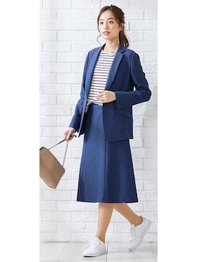 「スーツコーデ」｜nissen Ladies Modelsさん（レディース・167cm）の春コーディネート