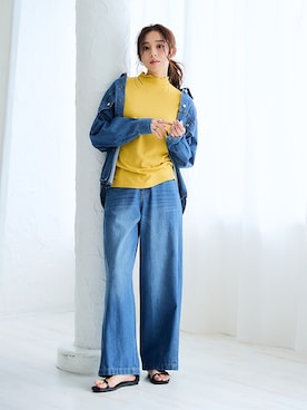 「nissen（ニッセン）のアイテム（ジャケット/アウター）」を使った、nissen Ladies Modelsさん（レディース・165cm）の春コーディネート