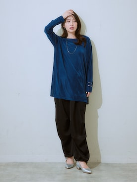 「nissen（ニッセン）のアイテム」を使った、nissen Ladies Modelsさん（レディース・160cm）の秋コーディネート