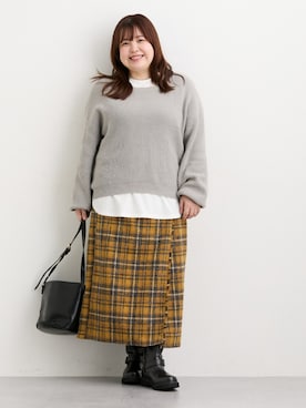 「nissen（ニッセン）のアイテム」を使った、nissen Ladies Modelsさん（レディース・155cm）の秋コーディネート