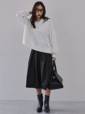 「nissen（ニッセン）のアイテム」を使った、nissen Ladies Modelsさん（レディース・166cm）の秋コーディネート