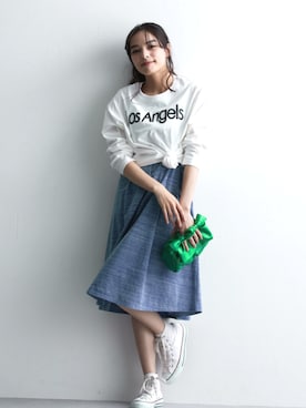 「レディース」｜「アイテム（ワンピース/ドレス）」を使った、nissen Ladies Modelsさん（レディース・160cm）の夏コーディネート