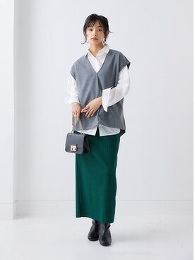 nissen Ladies Modelsさん（レディース・163cm）の冬コーディネート
