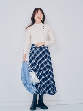 「nissen（ニッセン）のアイテム」を使った、nissen Ladies Modelsさん（レディース・165cm）の秋コーディネート