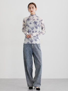 「nissen（ニッセン）のアイテム」を使った、nissen Ladies Modelsさん（レディース・169cm）の秋コーディネート