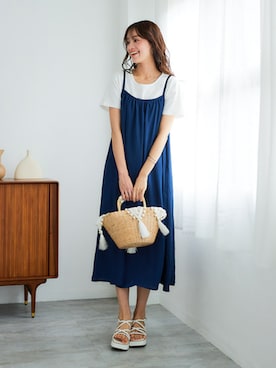 「pattok」｜「アイテム（ワンピース/ドレス）」を使った、nissen Ladies Modelsさん（レディース・167cm）の春コーディネート