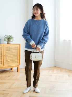 「nissen（ニッセン）のアイテム」を使った、nissen Ladies Modelsさん（レディース・160cm）の秋コーディネート