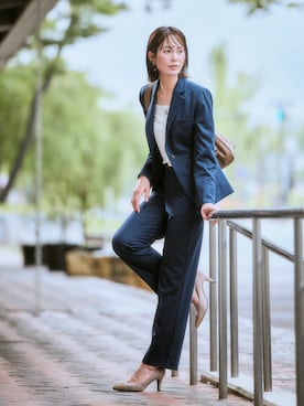 「nissen（ニッセン）のアイテム」を使った、nissen Ladies Modelsさん（レディース・167cm）の秋コーディネート