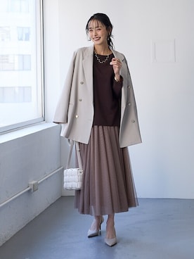 nissen Ladies Modelsさん（レディース・165cm）の冬コーディネート