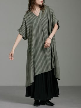 「Soiunique（スワユニーク）のアイテム（パンツ）」を使った、nissen Ladies Modelsさん（レディース・154cm）の夏コーディネート