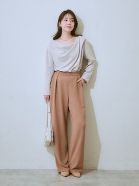 「nissen（ニッセン）のアイテム」を使った、nissen Ladies Modelsさん（レディース・160cm）の秋コーディネート