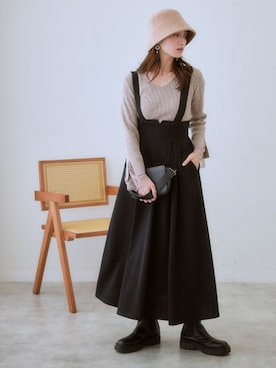 「アイテム（ワンピース/ドレス）」を使った、nissen Ladies Modelsさん（レディース・160cm）の秋コーディネート