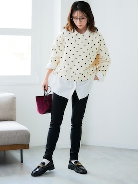 「nissen（ニッセン）のアイテム」を使った、nissen Ladies Modelsさん（レディース・160cm）の秋コーディネート