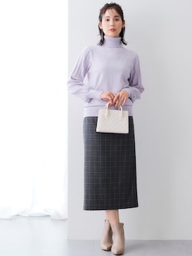 「プリーツ」｜nissen Ladies Modelsさん（レディース・167cm）の秋コーディネート