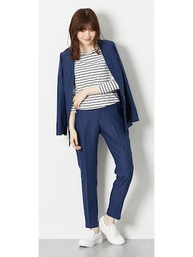 「スーツコーデ」｜nissen Ladies Modelsさん（レディース・167cm）の春コーディネート