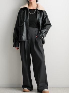 「Soiunique（スワユニーク）のアイテム」を使った、nissen Ladies Modelsさん（レディース・160cm）の秋コーディネート